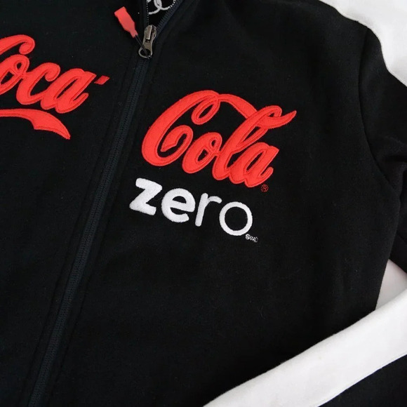 Coke Zero Black Zip Up Sweater Vancouver Olympics  2010 Size Medium - Picture 11 of 14